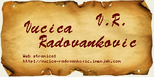 Vučica Radovanković vizit kartica